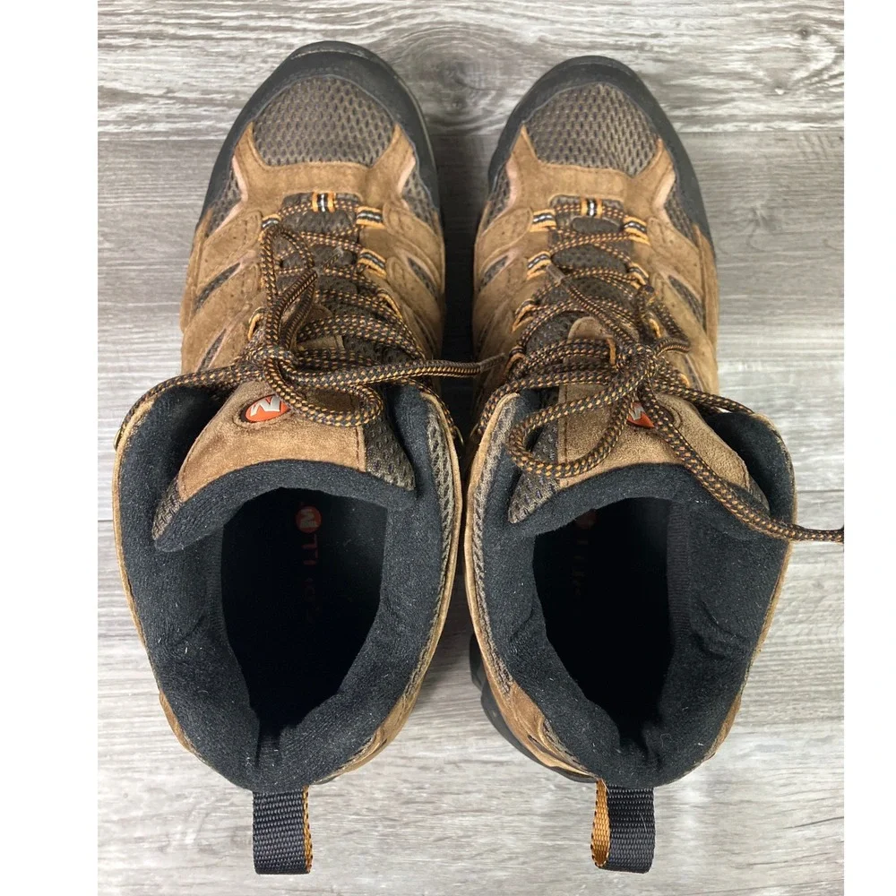 Merrell Moab 2 Mid WP Vibram Gorpcore Hiking Boots Mens 10.5 Earth J06051